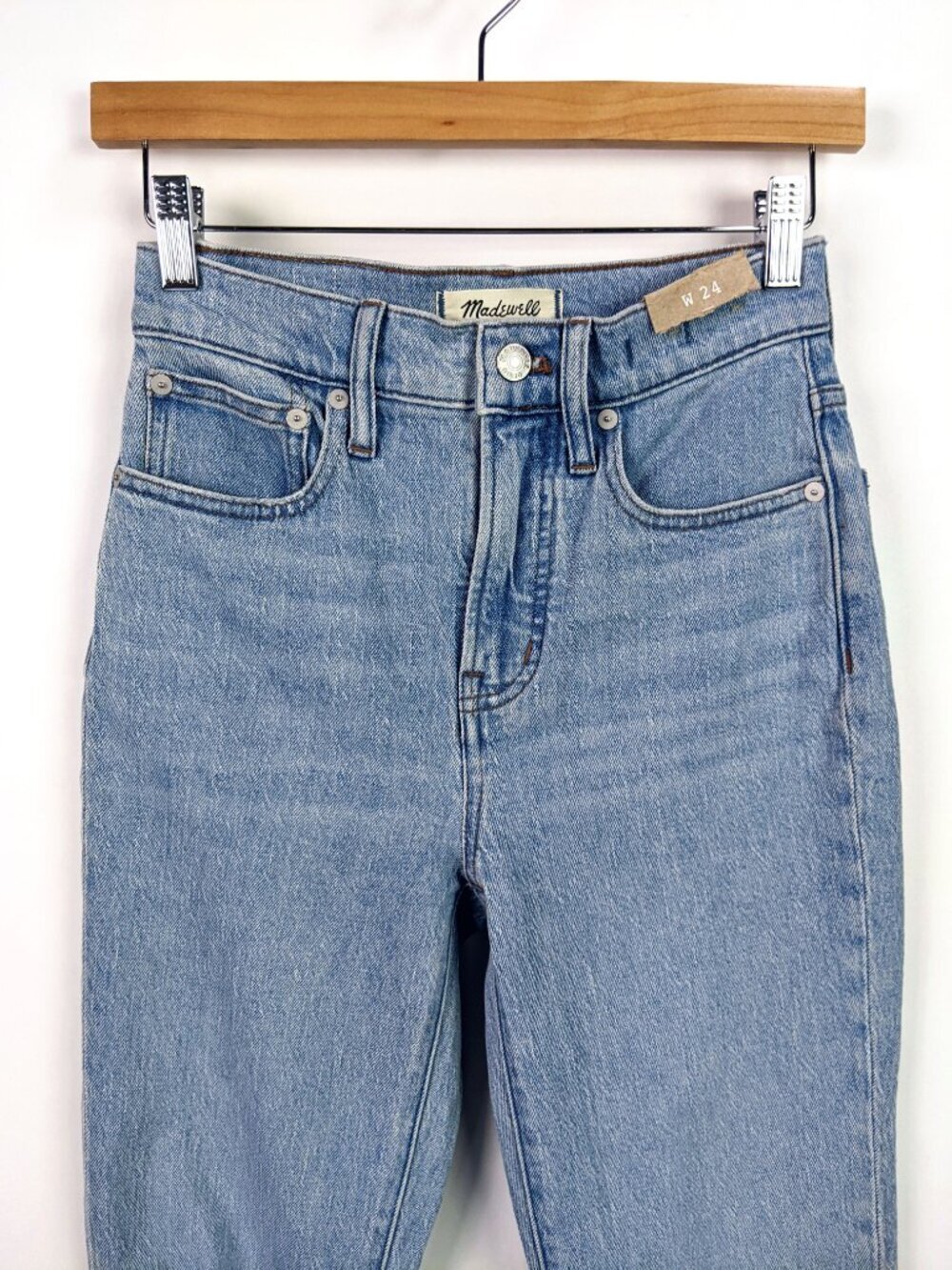 Madewell Womens The Perfect Vintage Jean High Rise Distressed Jeans Size 24 - Picture 2 of 8